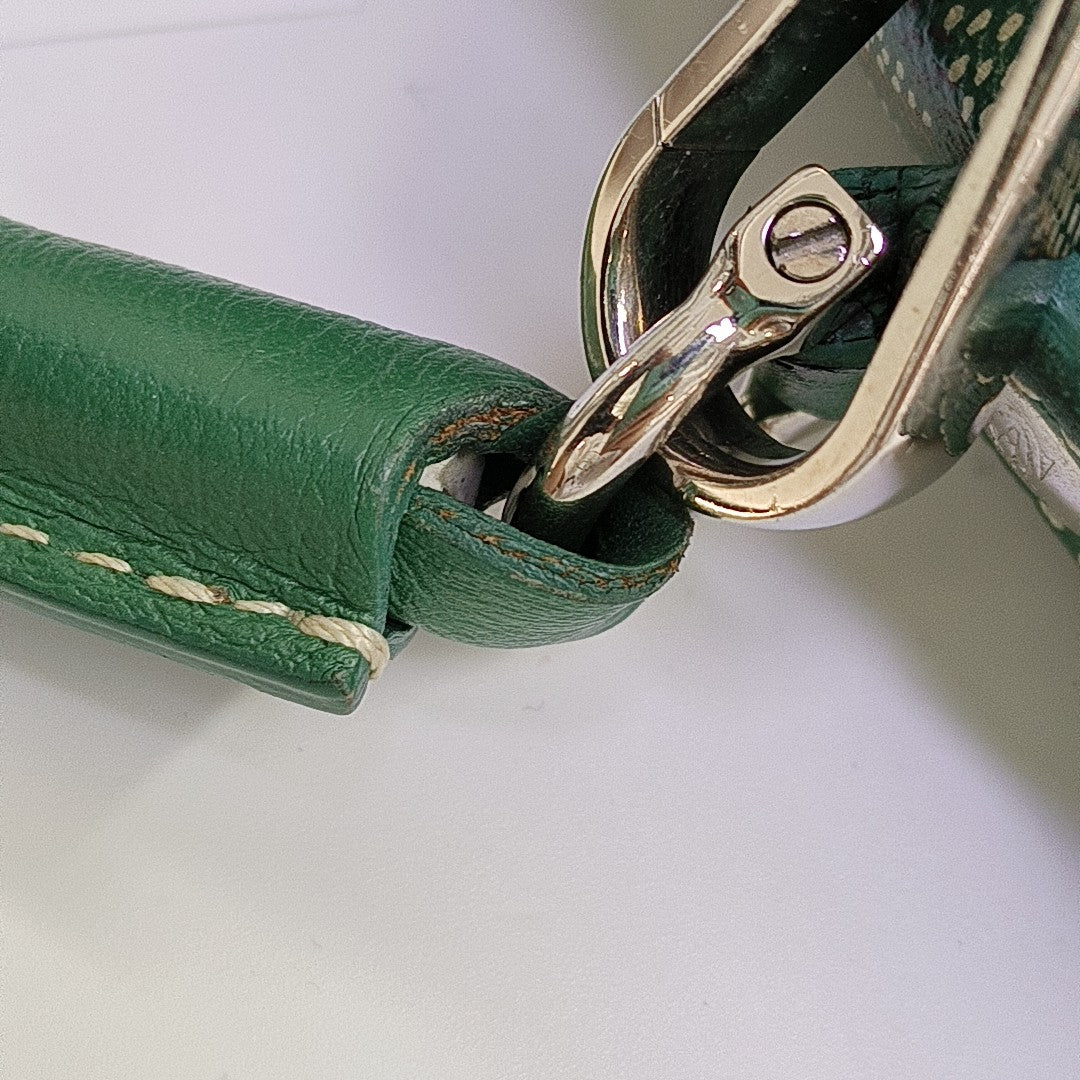 Saint Léger Coated Canvas Green