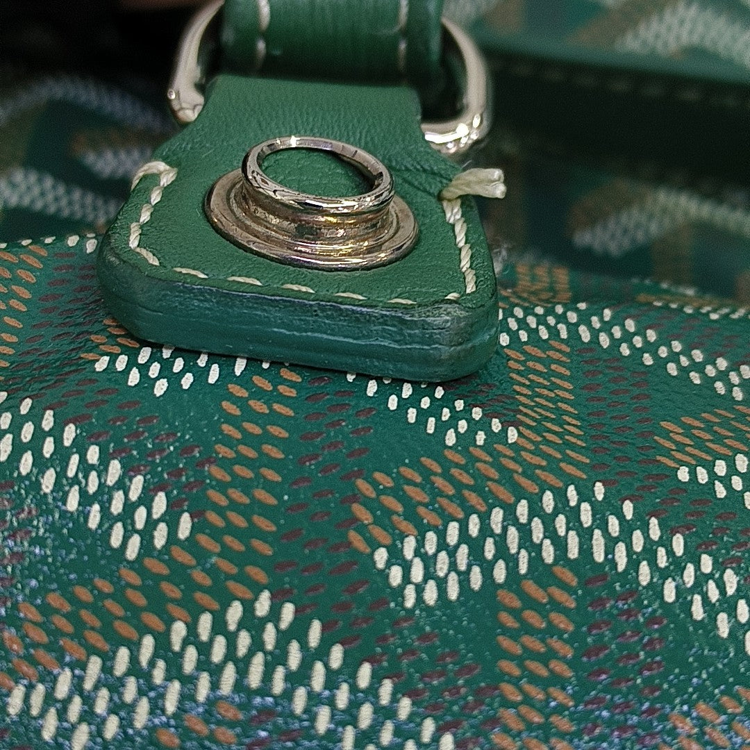 Saint Léger Coated Canvas Green