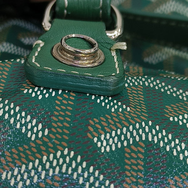 Saint Léger Coated Canvas Green