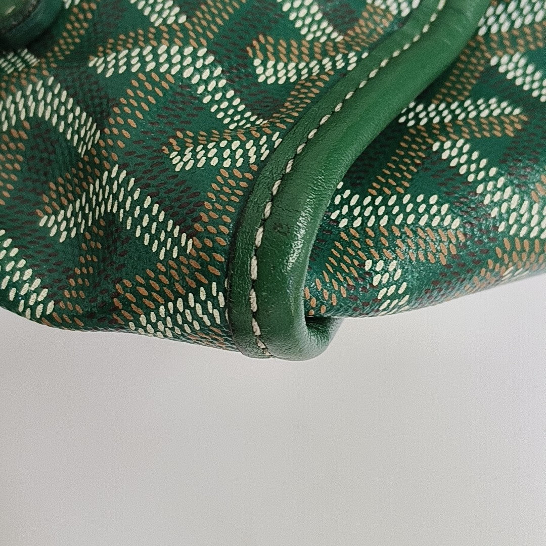 Saint Léger Coated Canvas Green