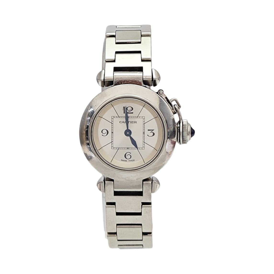 PASHA DE CARTIER 27mm Silver Quartz Watch