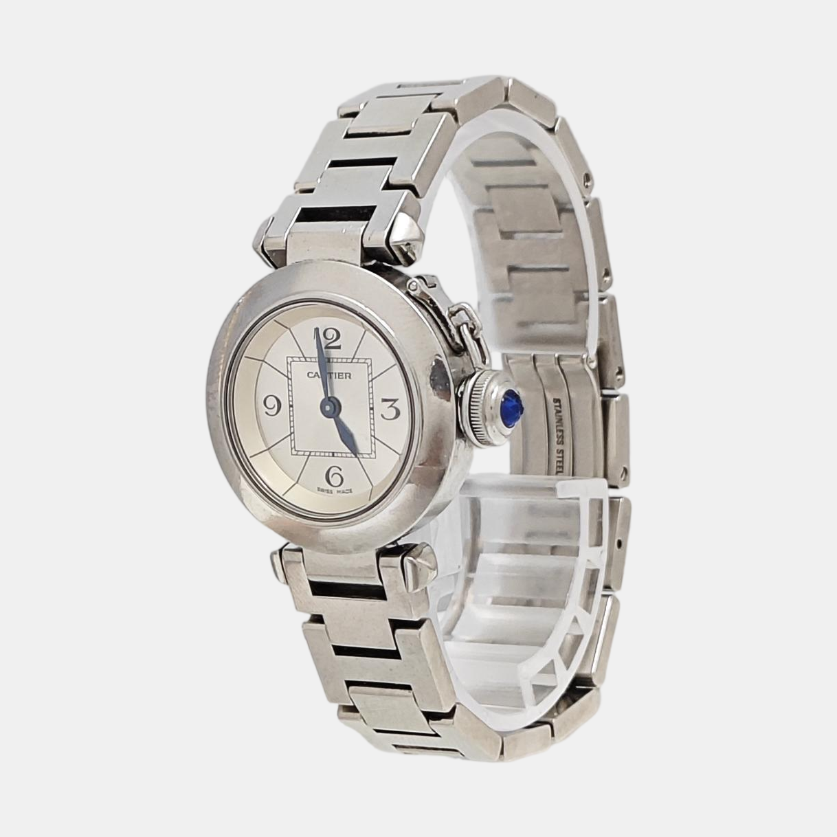 PASHA DE CARTIER 27mm Silver Quartz Watch