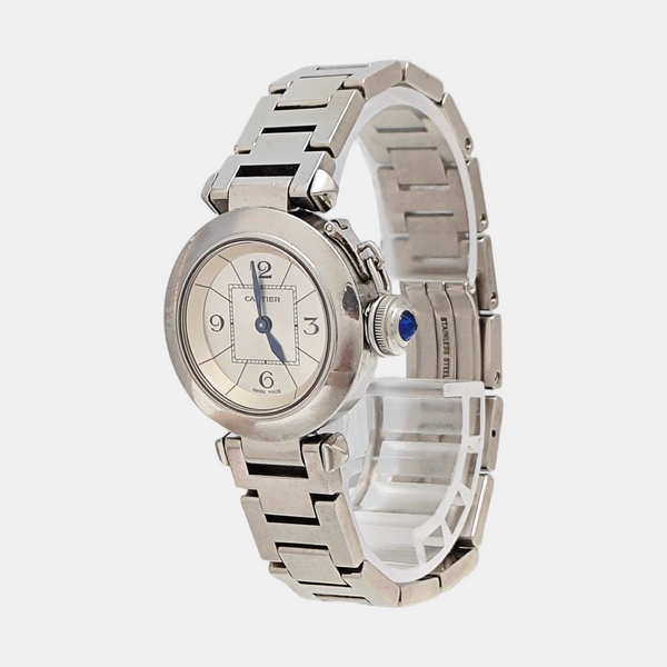 PASHA DE CARTIER 27mm Silver Quartz Watch