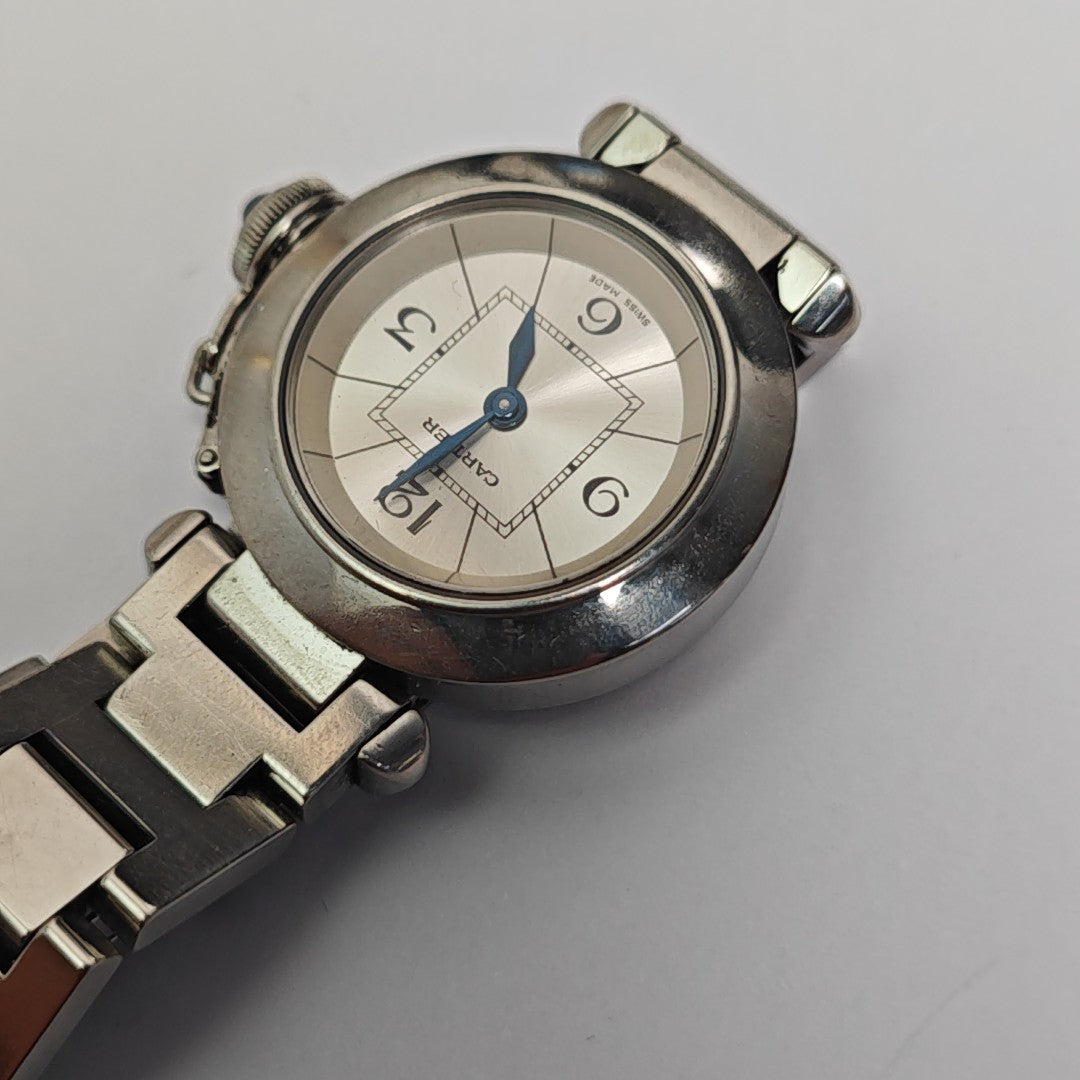 PASHA DE CARTIER 27mm Silver Quartz Watch