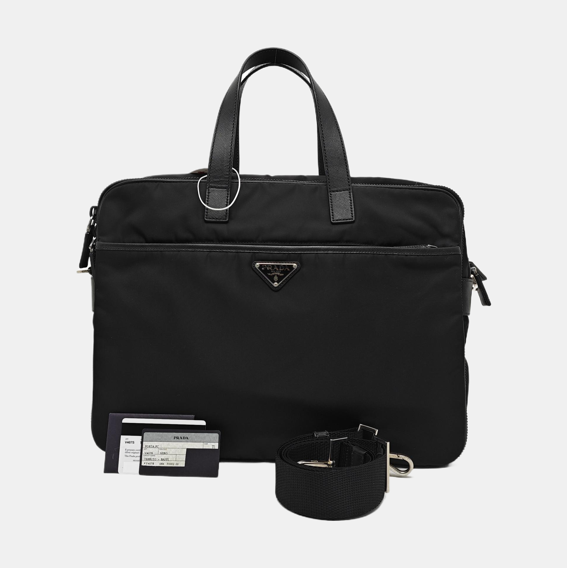 Nylon Shoulder Bag Black