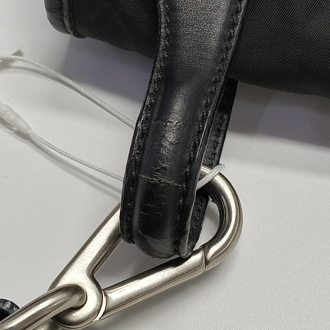 Nylon Top Handle Bag Black