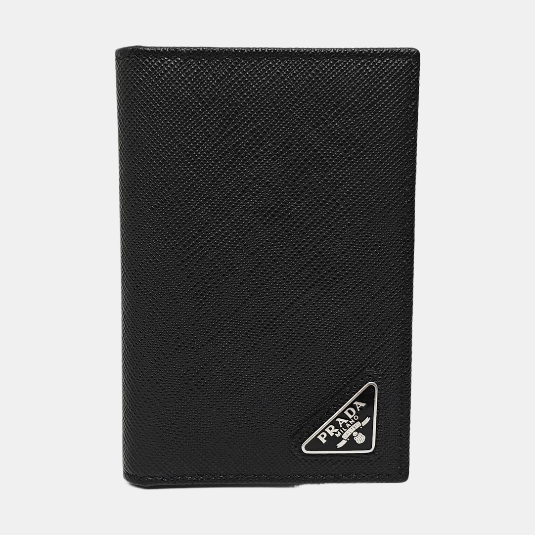 Saffiano Calfskin Clutch Black