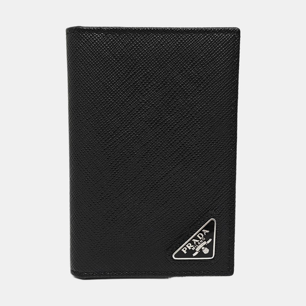 Saffiano Calfskin Clutch Black