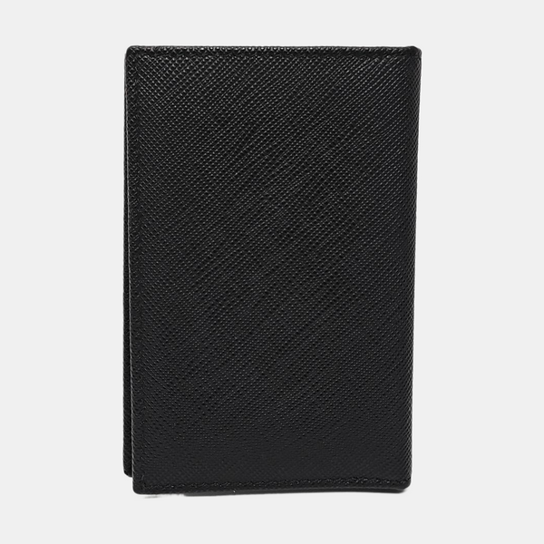 Saffiano Calfskin Clutch Black