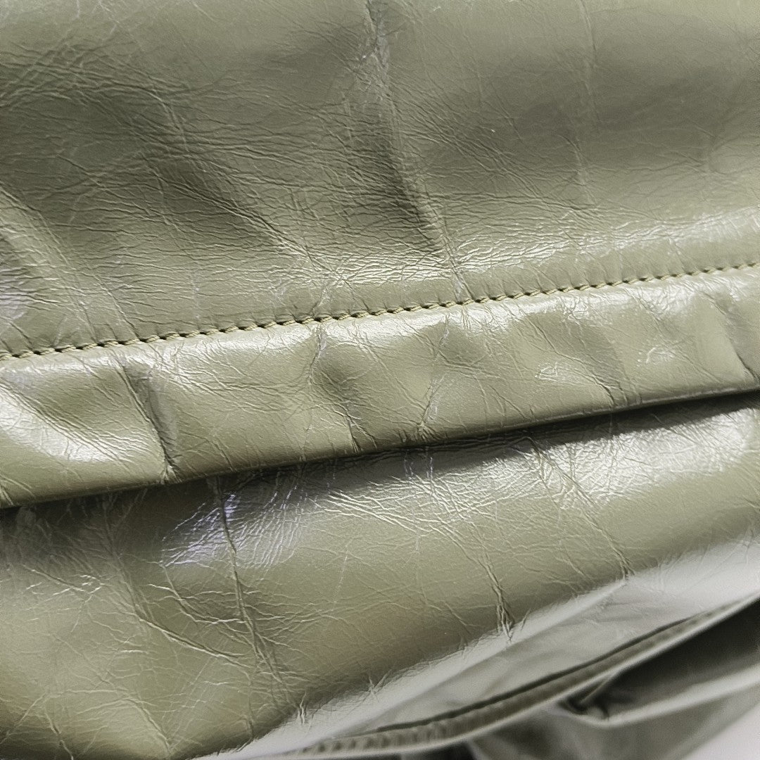 Leather Shoulder Bag Green