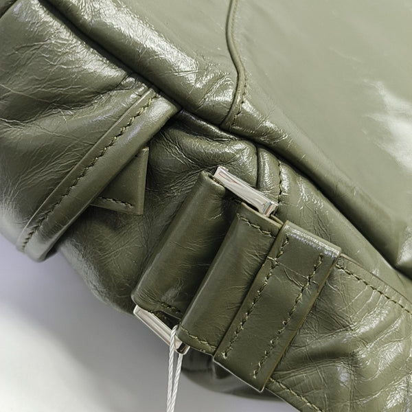 Leather Shoulder Bag Green