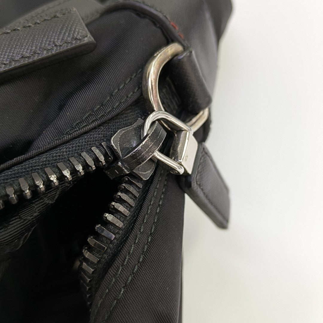 Nylon Shoulder Bag Black