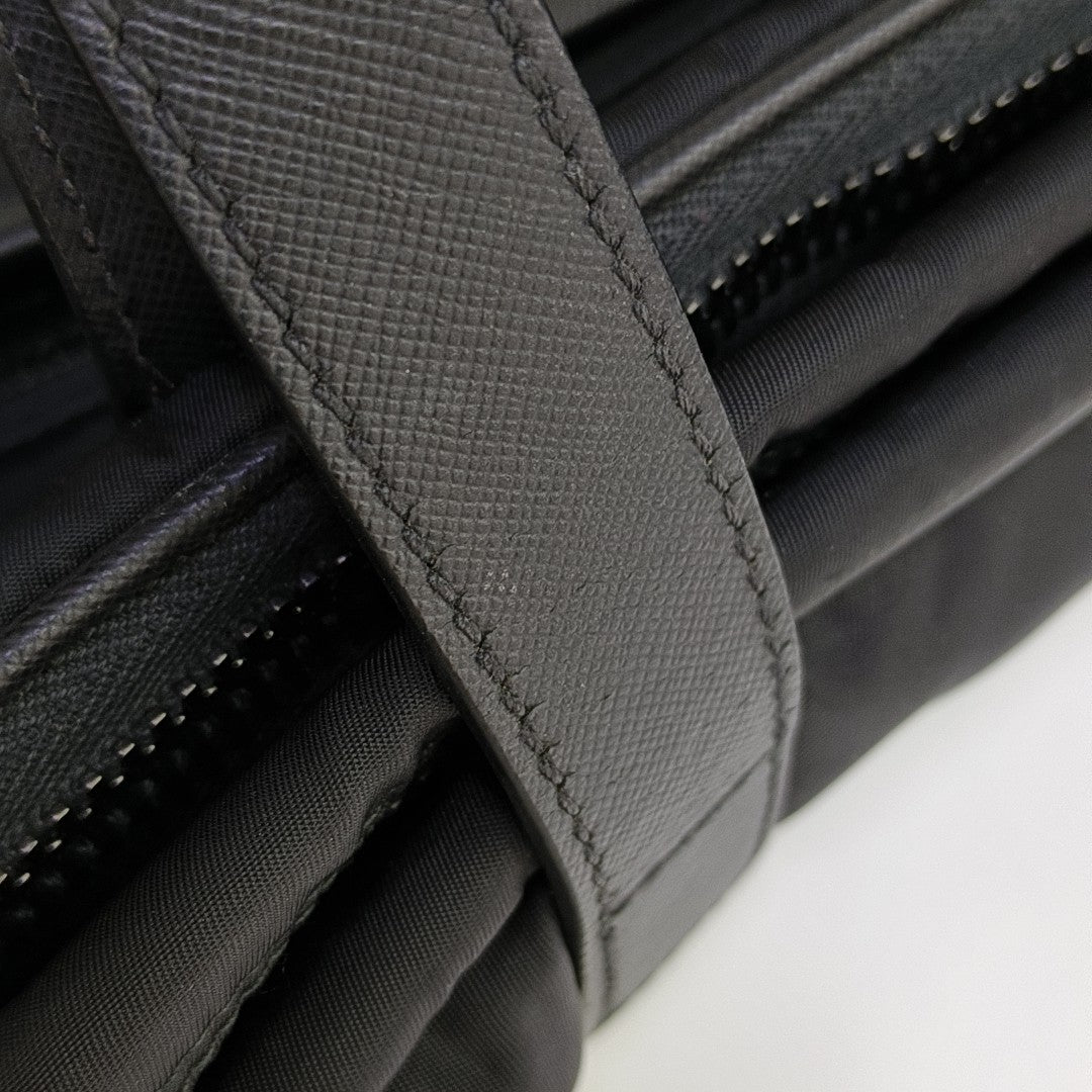 Nylon Shoulder Bag Black