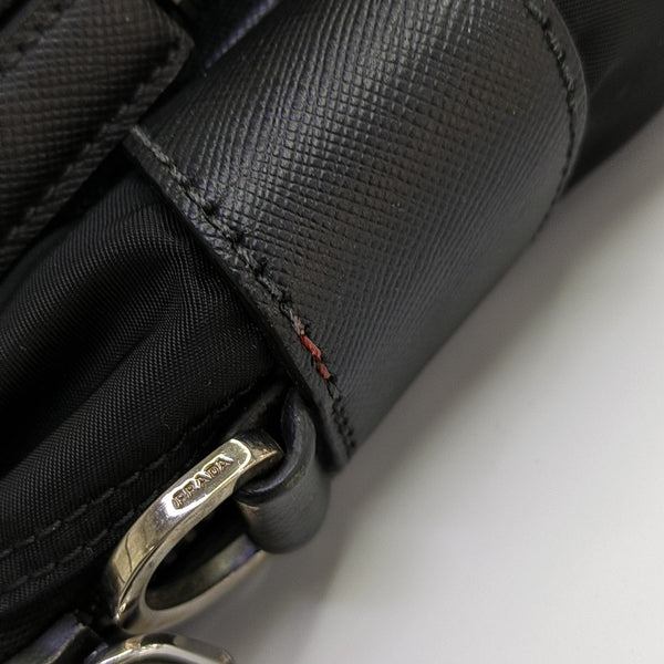 Nylon Shoulder Bag Black