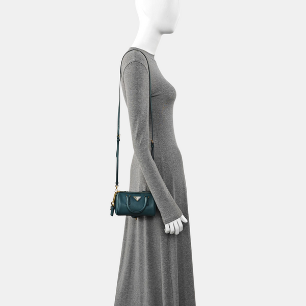 Saffiano Calfskin Shoulder Bag Green