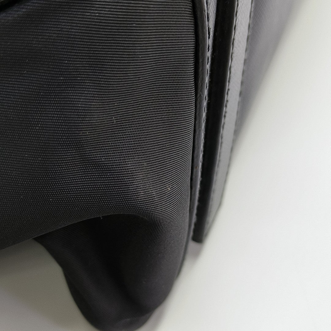 Nylon Shoulder Bag Black