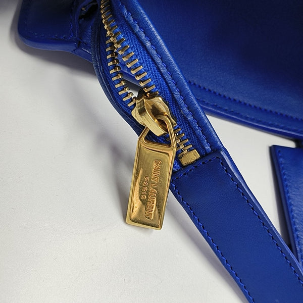 CHYC Y LIGNE Small Calfskin Blue