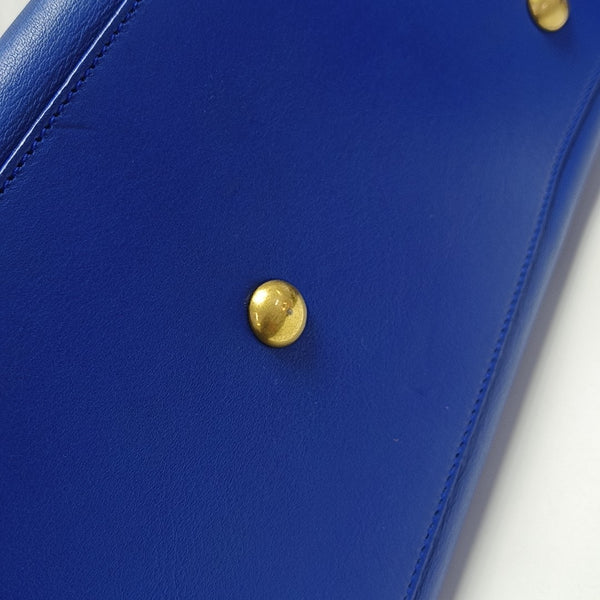 CHYC Y LIGNE Small Calfskin Blue