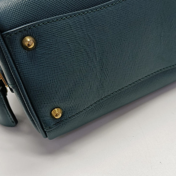 Saffiano Calfskin Shoulder Bag Green