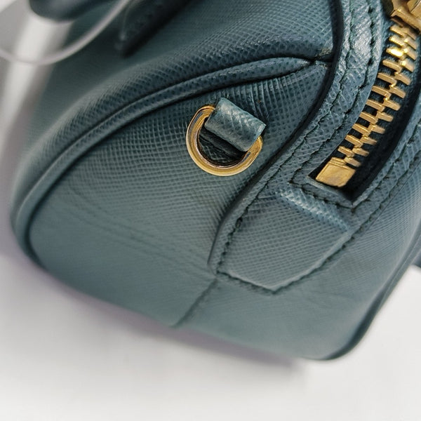Saffiano Calfskin Shoulder Bag Green