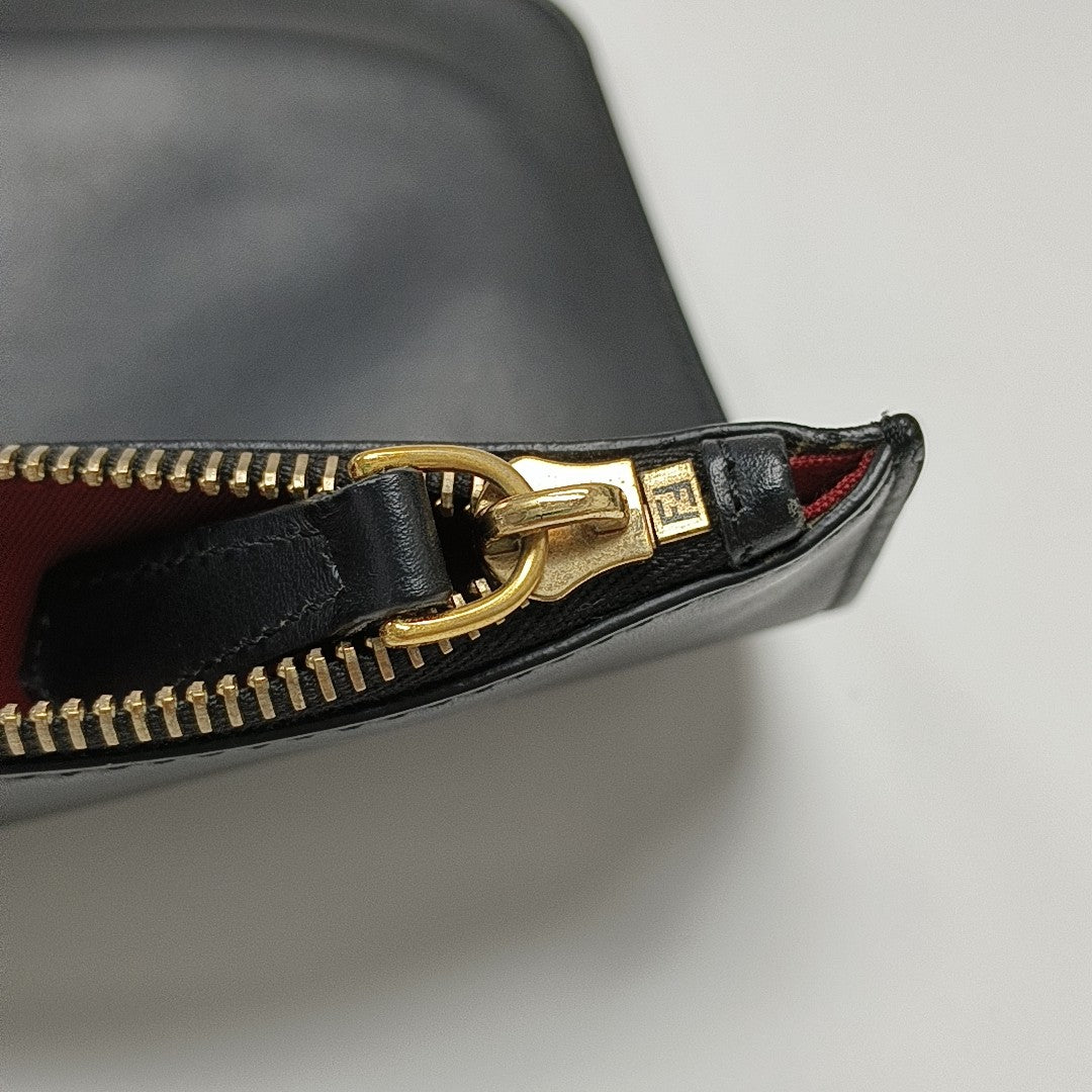 Monogram Calfskin Clutch Black
