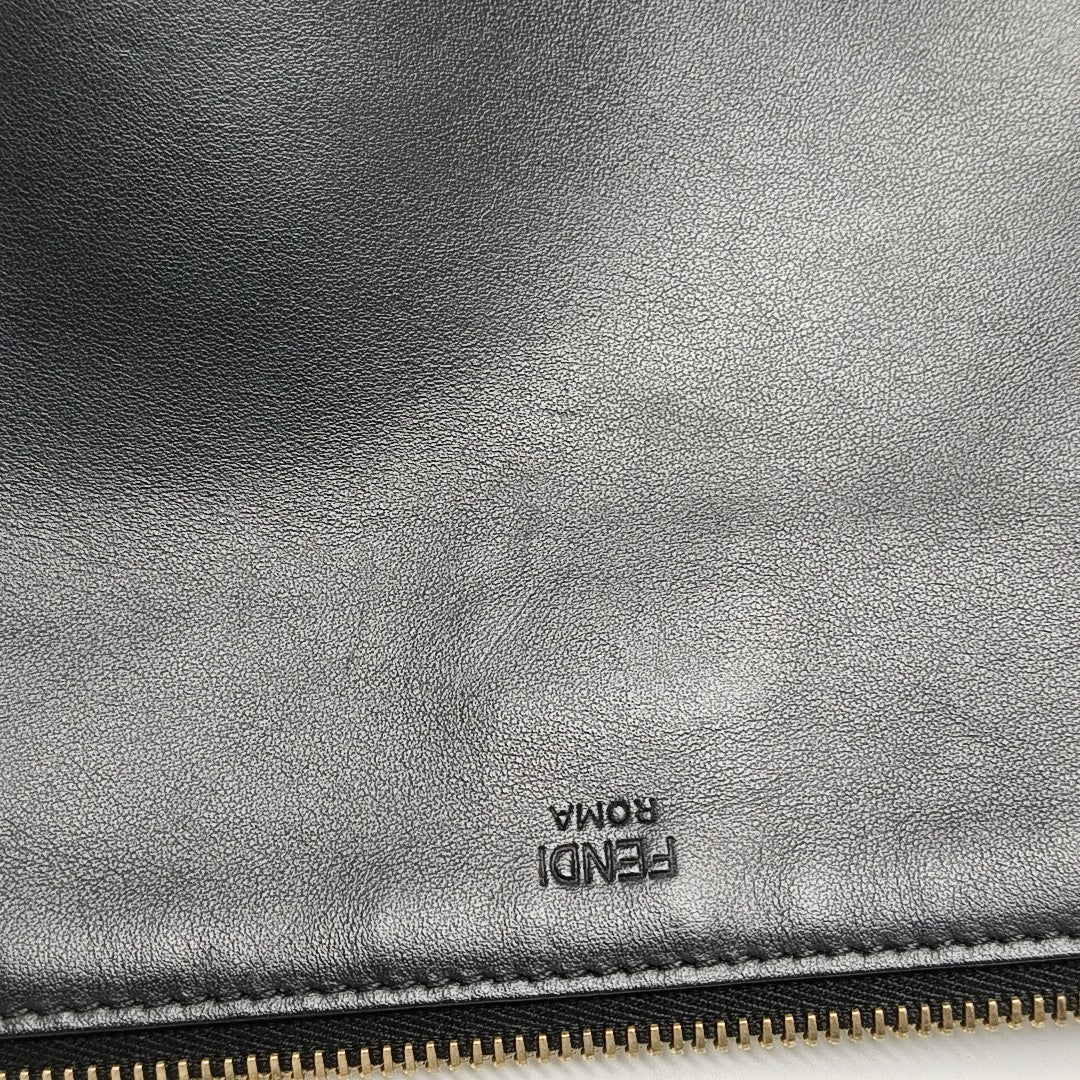 Monogram Calfskin Clutch Black