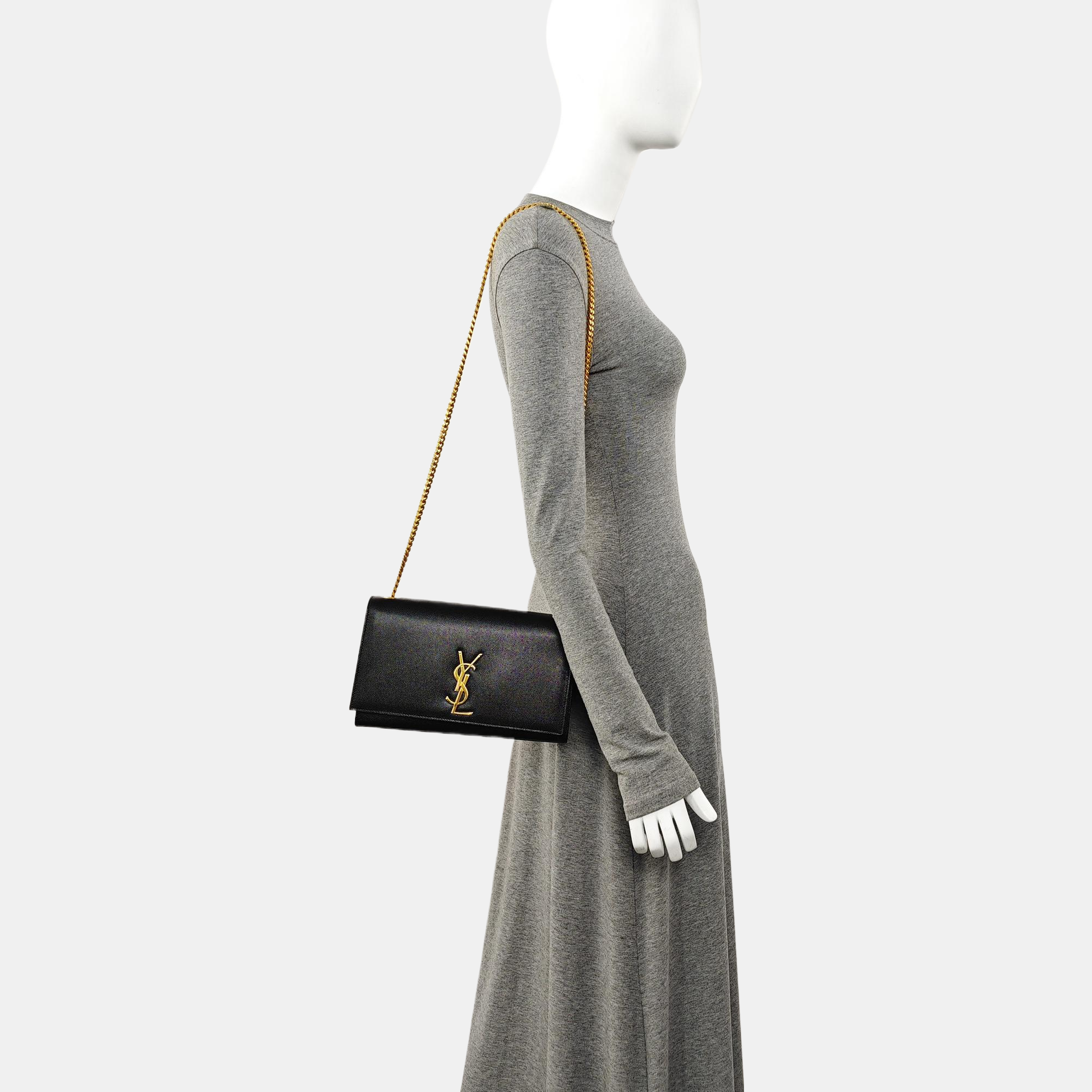 KATE Medium Calfskin Black