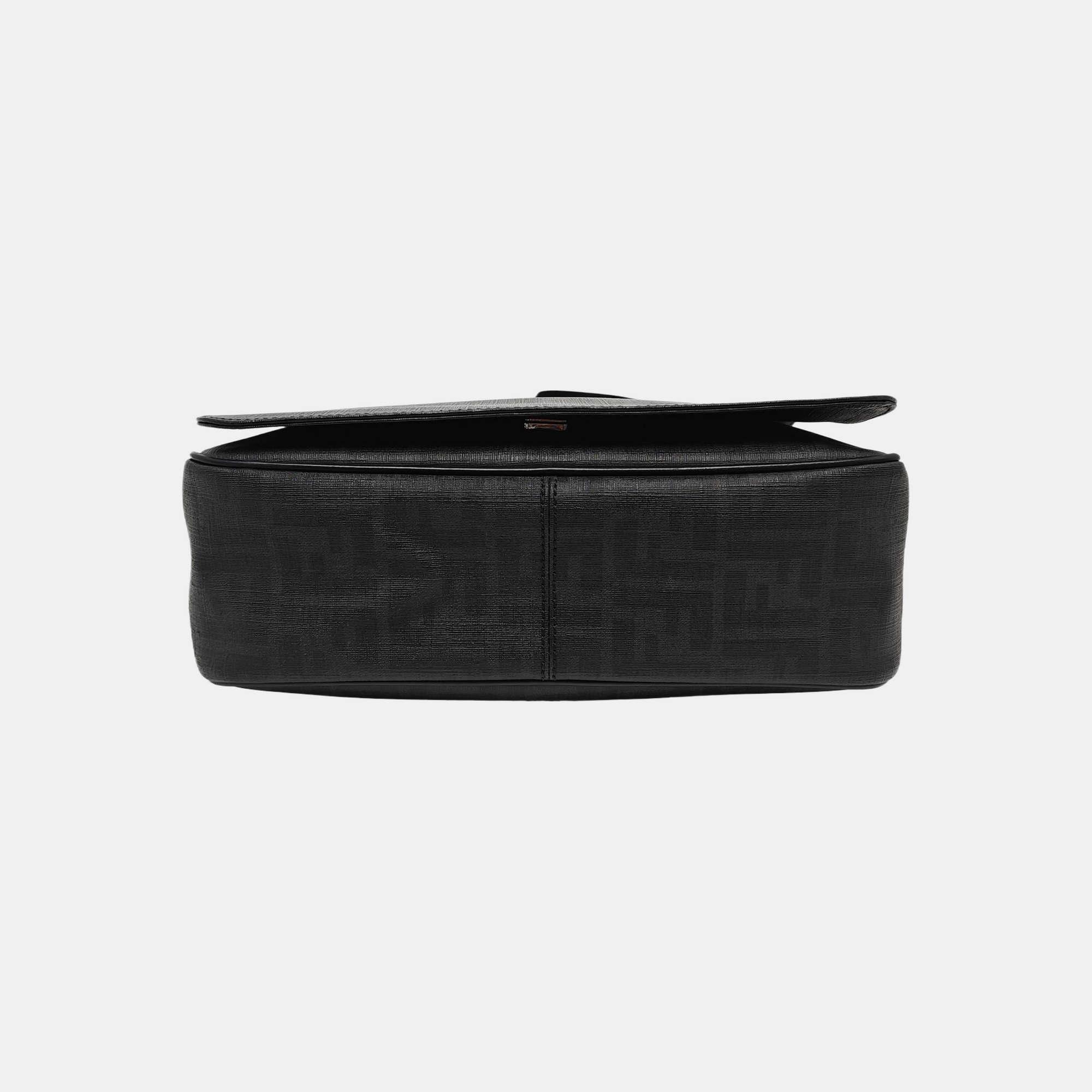 Coated Canvas Crossbody Bag Medium Black