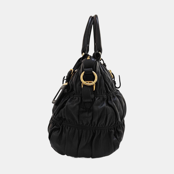 Gaufre Quilted Lambskin Black