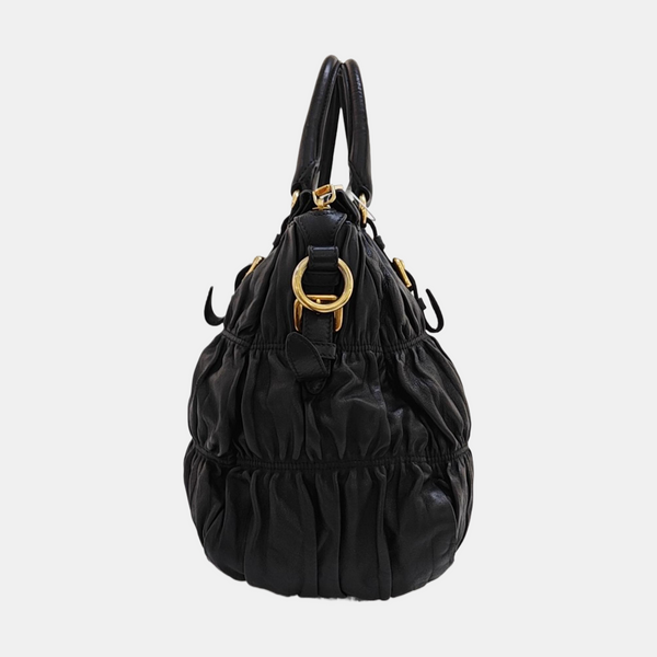 Gaufre Quilted Lambskin Black