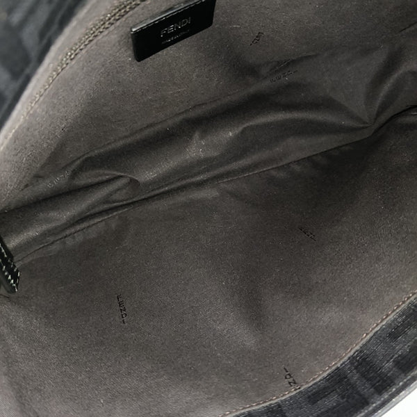 Coated Canvas Crossbody Bag Medium Black