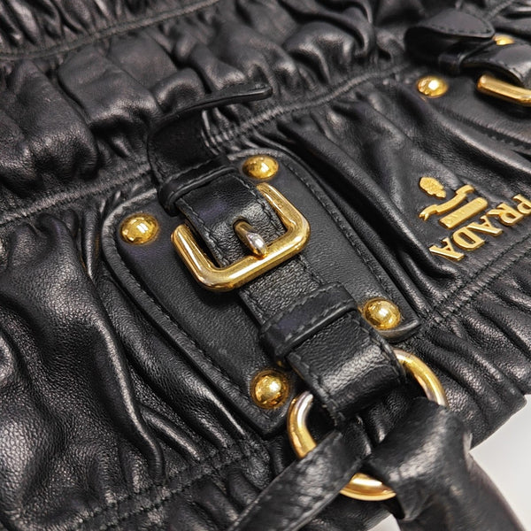 Gaufre Quilted Lambskin Black