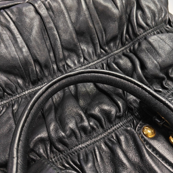Gaufre Quilted Lambskin Black