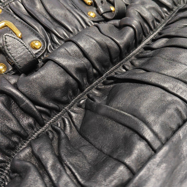 Gaufre Quilted Lambskin Black