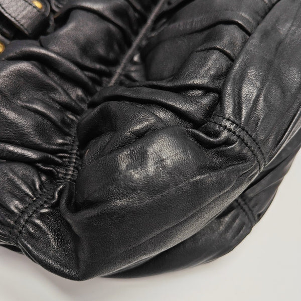 Gaufre Quilted Lambskin Black