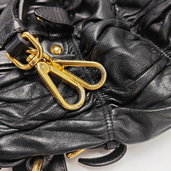 Gaufre Quilted Lambskin Black