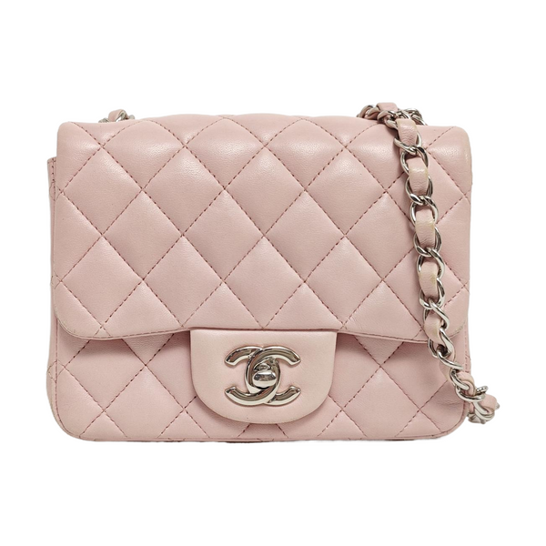 CLASSIC FLAP Mini Quilted Lambskin Pink