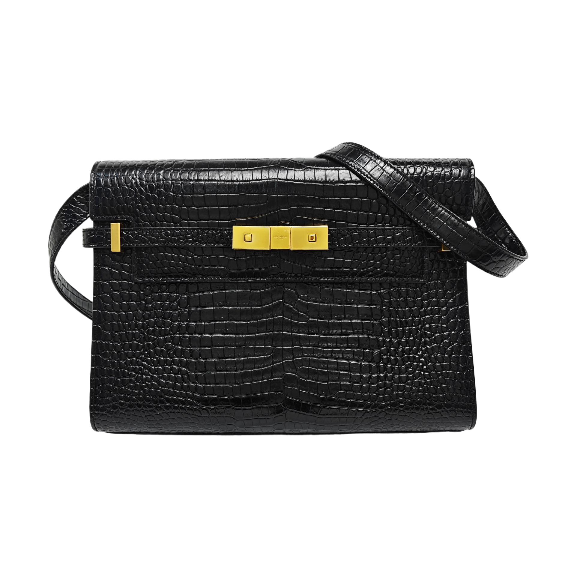MANHATTAN Medium Calfskin Black