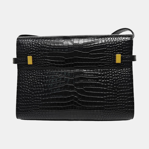 MANHATTAN Medium Calfskin Black