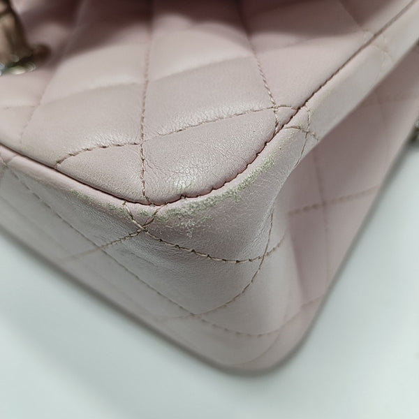 CLASSIC FLAP Mini Quilted Lambskin Pink