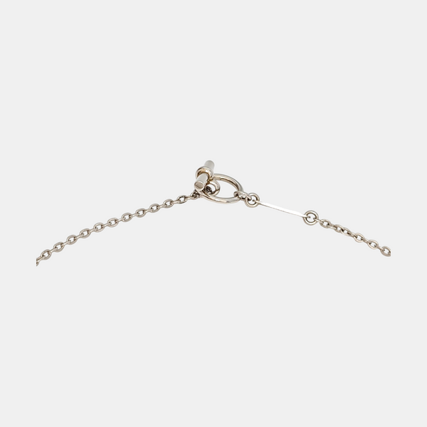 Authenticated pre-owned  Cordage Silver-tone Metal Palladium-Plated Necklace - Necklace at Looply