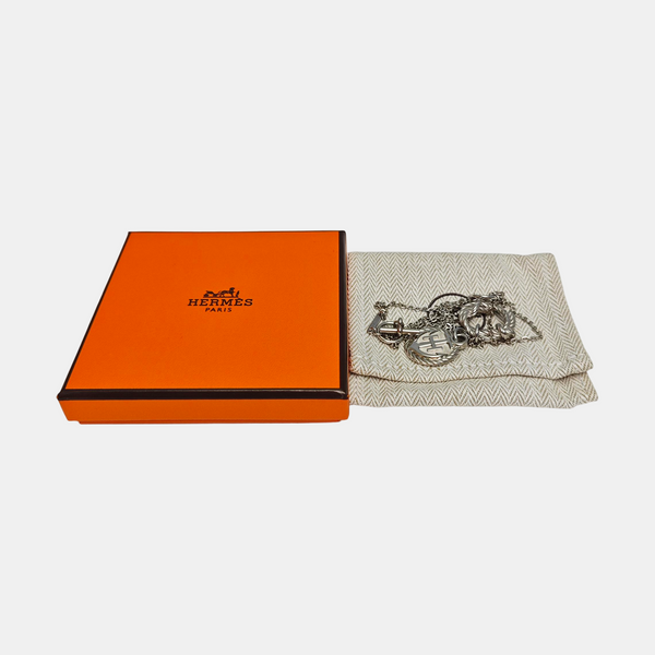 Authenticated pre-owned  Cordage Silver-tone Metal Palladium-Plated Necklace - Necklace at Looply