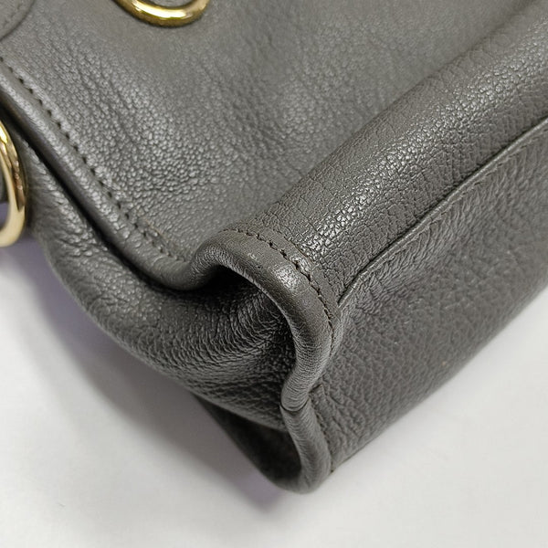 Classic Metallic Edge City Mini Lambskin Gray