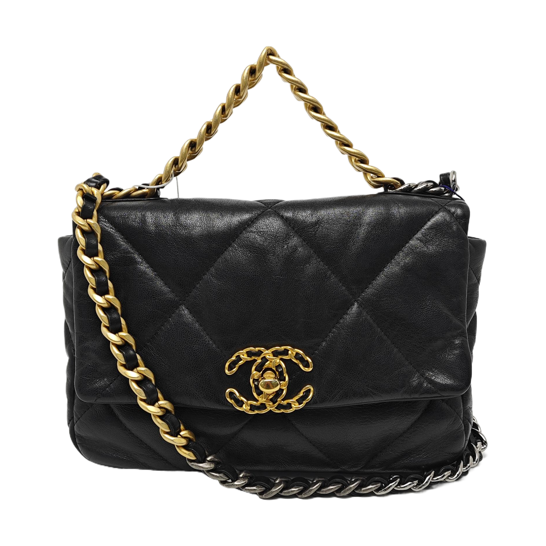 CHANEL 19 Quilted Lambskin Black