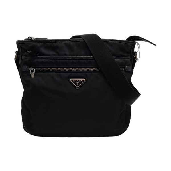 Nylon Shoulder Bag Black