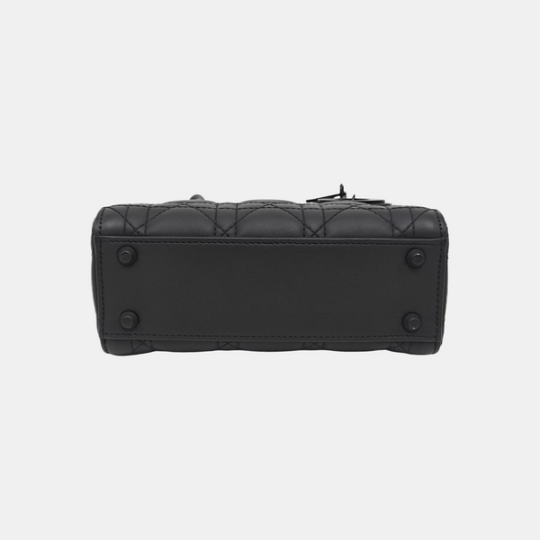 Lady Dior Mini Cannage Lambskin Black