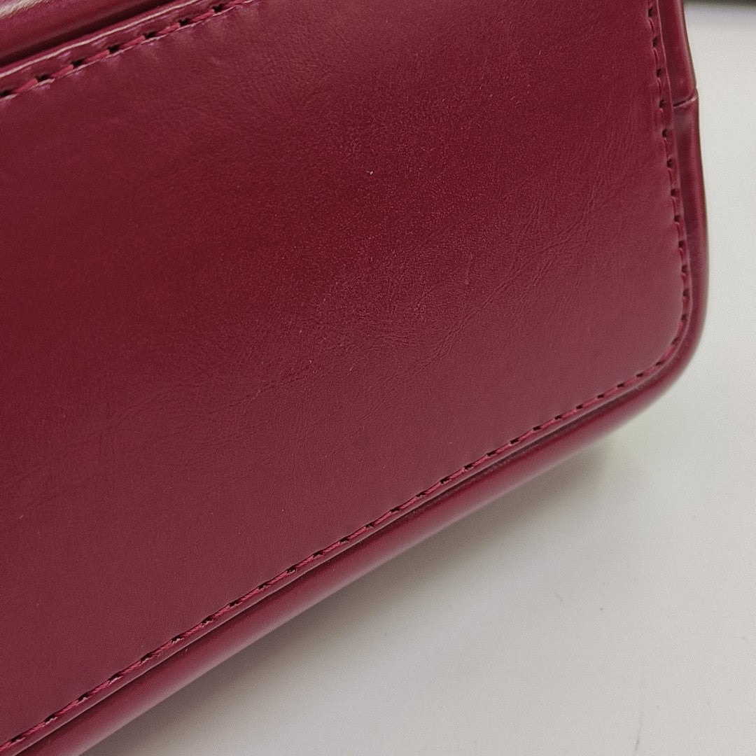 GABRIELLE Small Quilted Calfskin Red