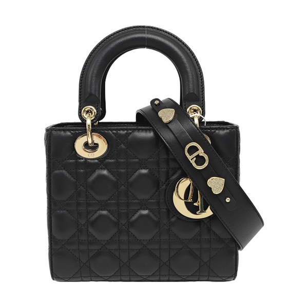Lady Dior Small Cannage Lambskin Black