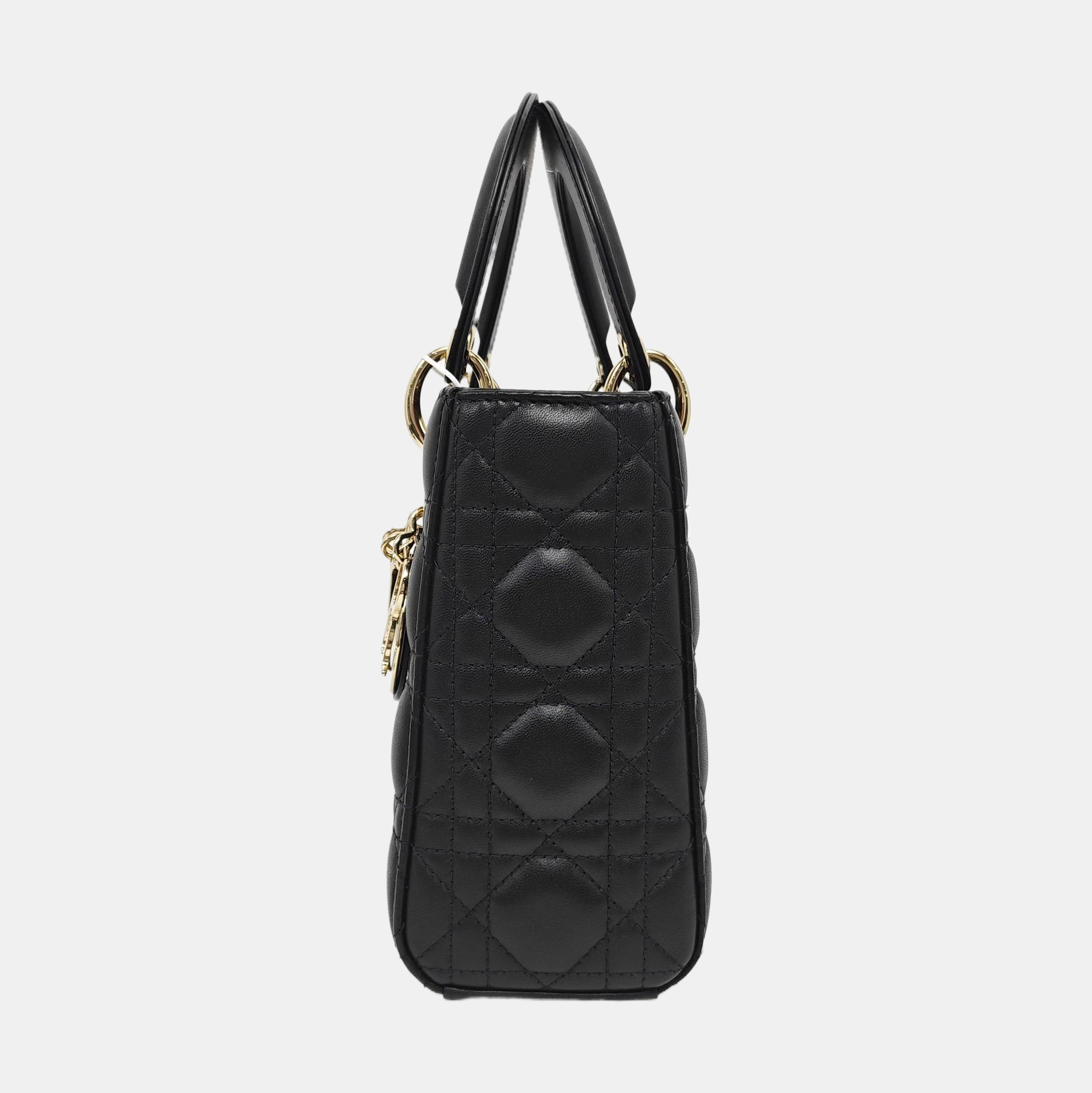 Lady Dior Small Cannage Lambskin Black