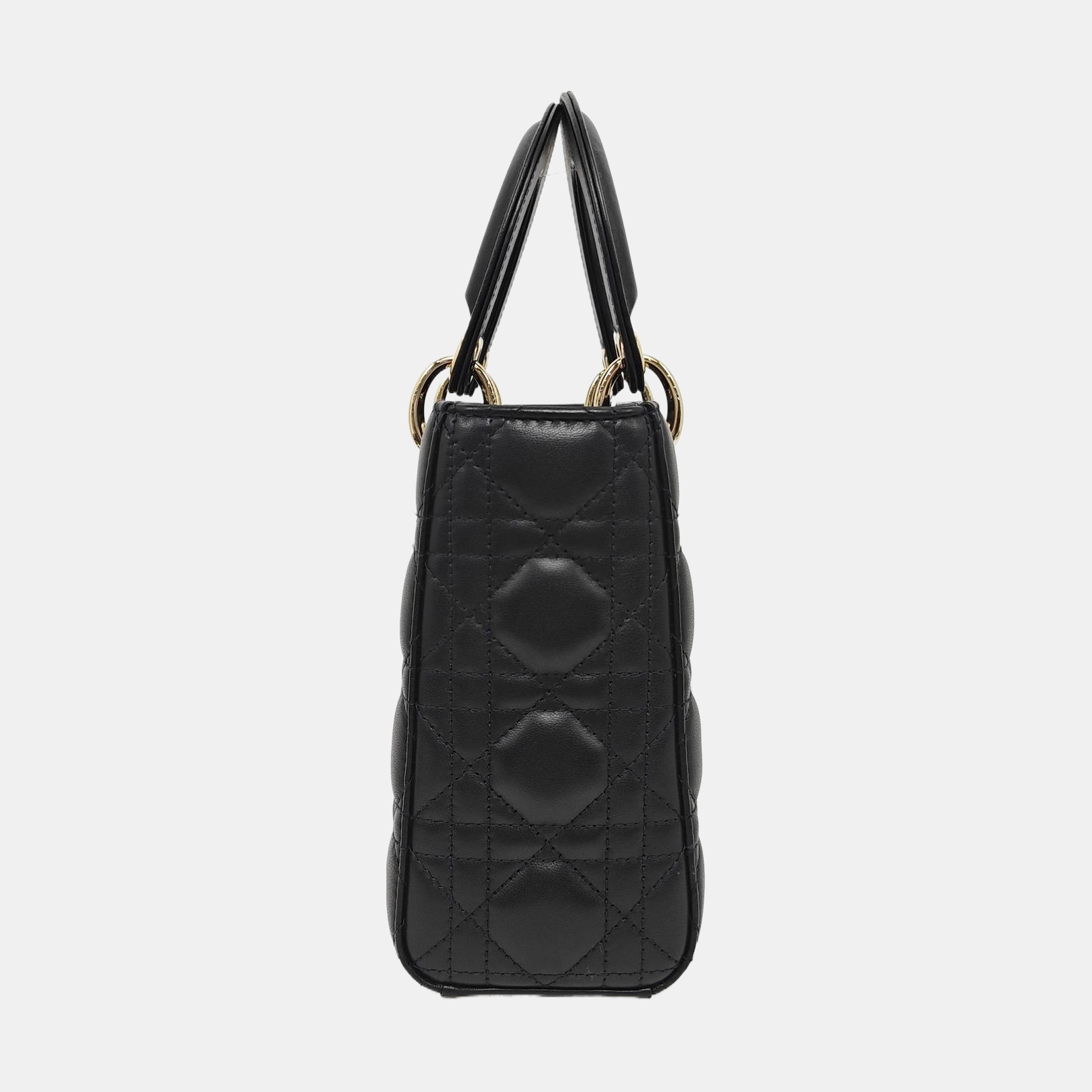 Lady Dior Small Cannage Lambskin Black